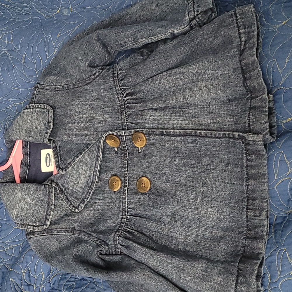 Denim Pea Coat